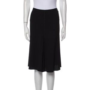 Prada Grosgrain Trim Knee-Length Skirt